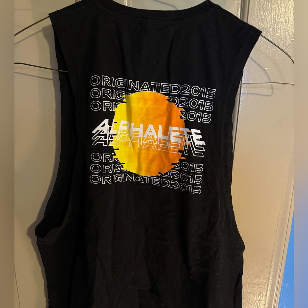Alphalete Rhapsody Collection Men's Sleeveless Tank Shirt Black Size XL